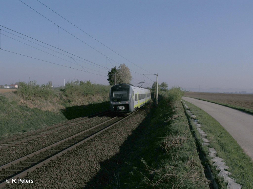 Nachschuss von 440 908 als AG84312 Neufahrn (Niederbay.) - Ingolstadt bei Alteglofsheim 21.04.11

