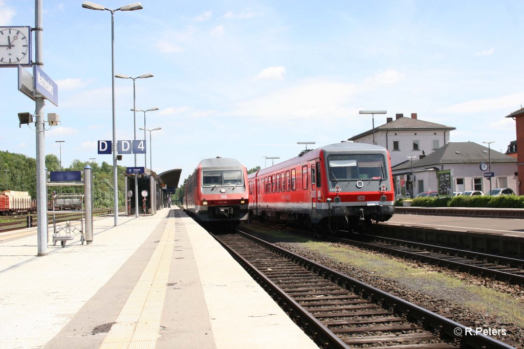 Nachschuss vom 628iger und 610er nach N�rnberg in Marktredwitz. 29.05.11