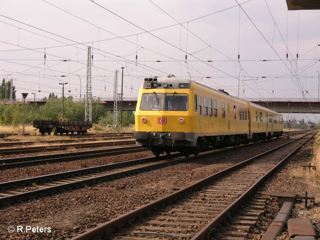Nachschuss von 719 001-0 bei der durchfahrt in Eisenh�ttenstadt. 18.07.08