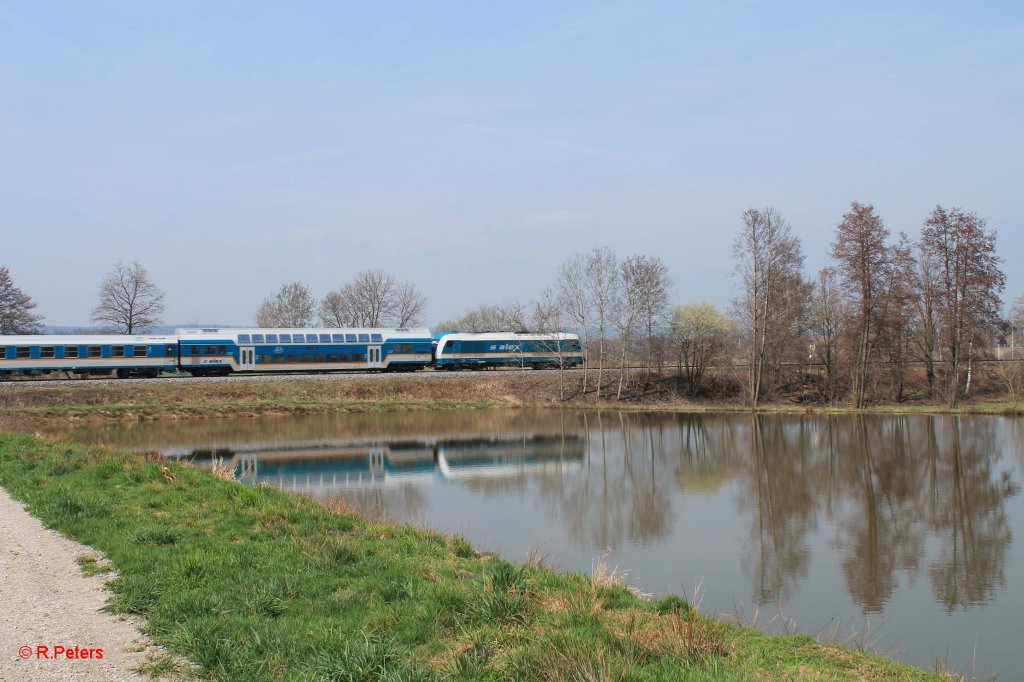 Nachschuss vom ALX84106 M�nchen - Hof s�dlich von Wiesau. 21.04.13
