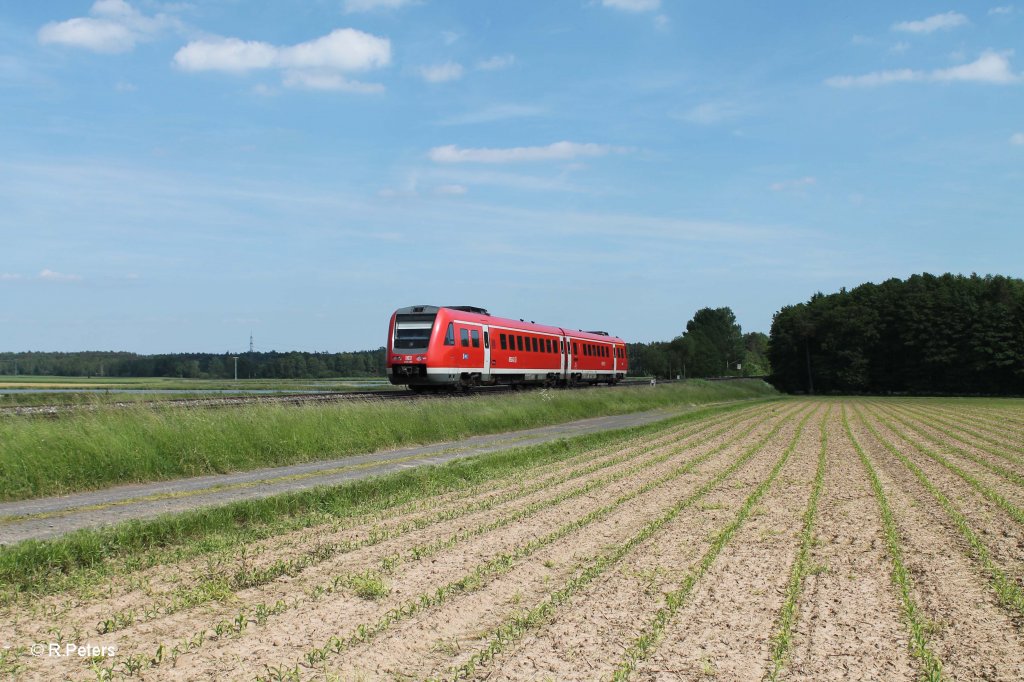 Nachschuss auf 612 665 als IRE 3090 Dresden - N�rnberg bei Oberteich. 13.06.13