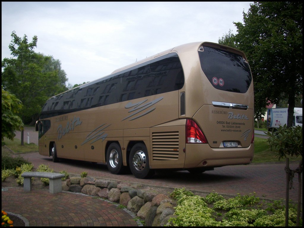 Neoplan Cityliner vom Reisebro Belitz aus Deutschland in Bergen.