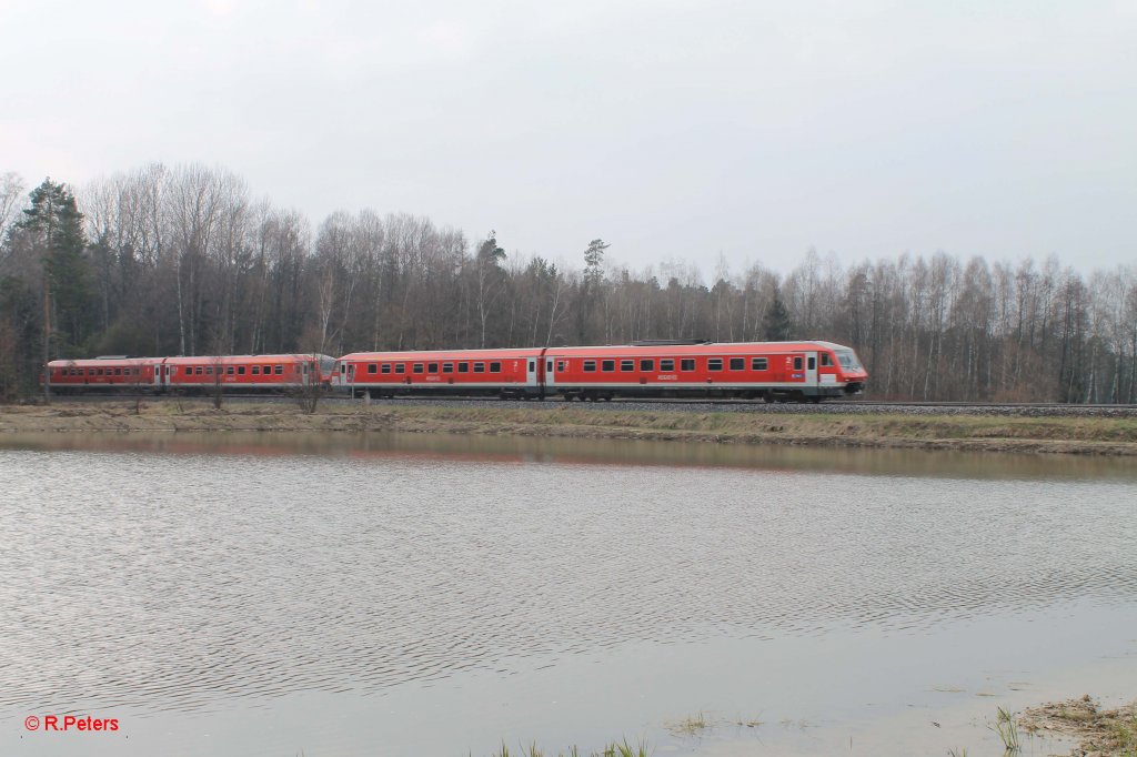 RE3696 Regensburg - Hof s�dlich von Wiesau. 22.04.13