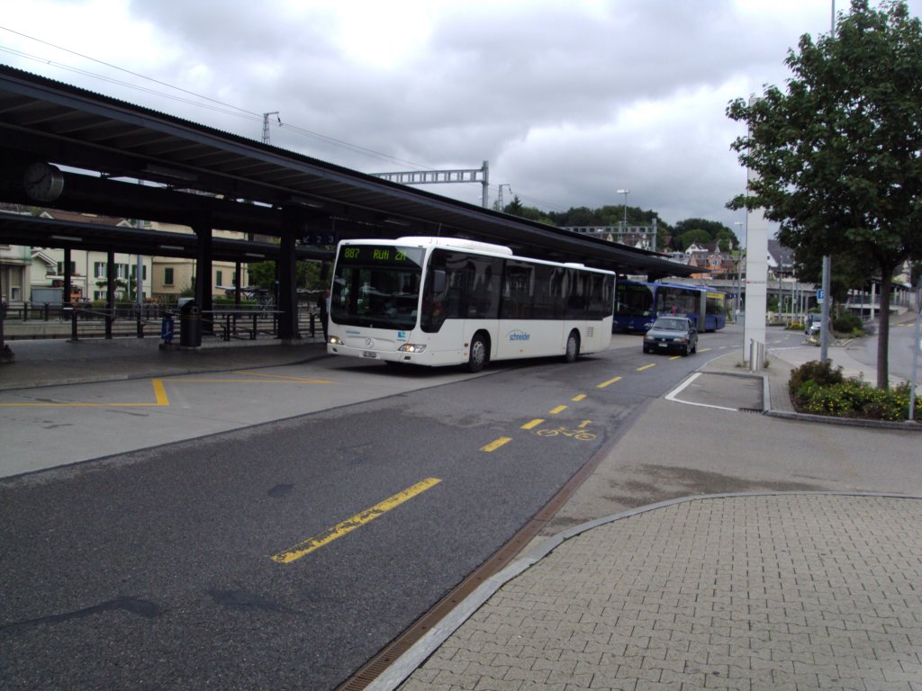 SCHNEIDER-Mercedes Citaro NR.8 Baujahr 2007 am Bahnhof Rti am 17.7.11