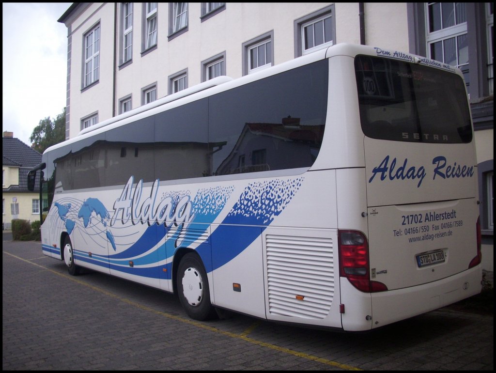 Setra 415 GT-HD von Aldag-Reisen aus Deutschland in Sassnitz.