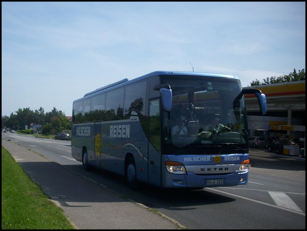 Setra 415 GT-HD von Hilscher-Reisen aus Deutschland in Sassnitz.