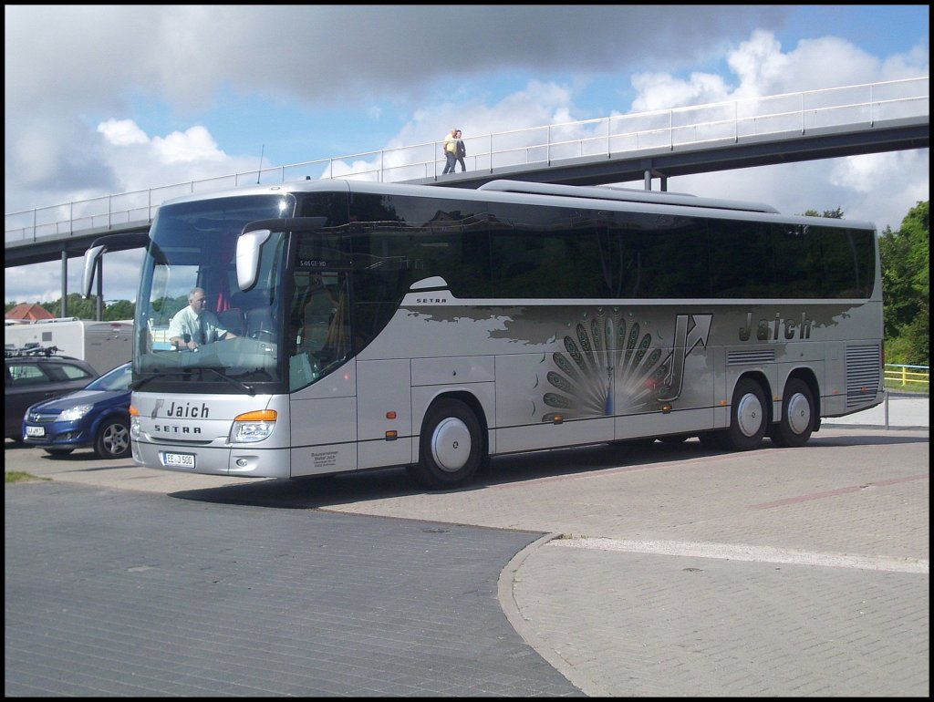 Setra 416 GT-HD von Jaich aus Deutschland im Stadthafen Sassnitz.