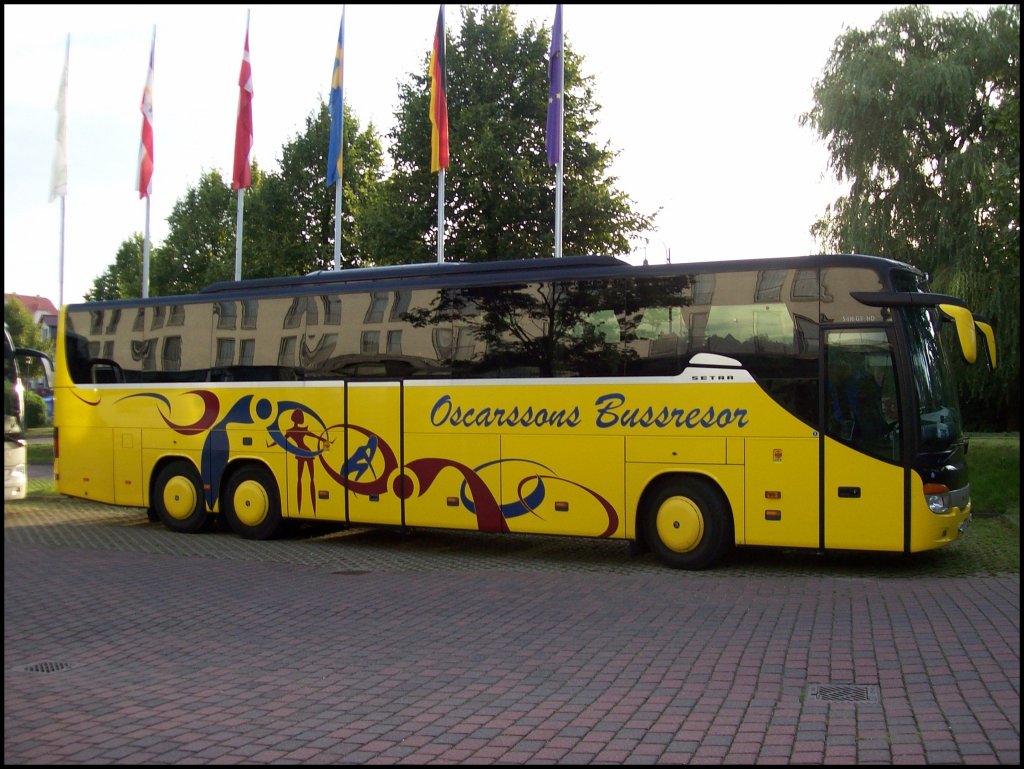 Setra 417 GT-HD von Oscarssons Bussresor aus Schweden in Bergen.