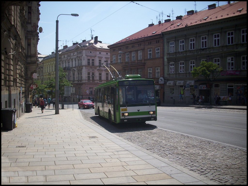 Skoda Trolleybus der Dopravn podniky města Plzně in Plzen.

