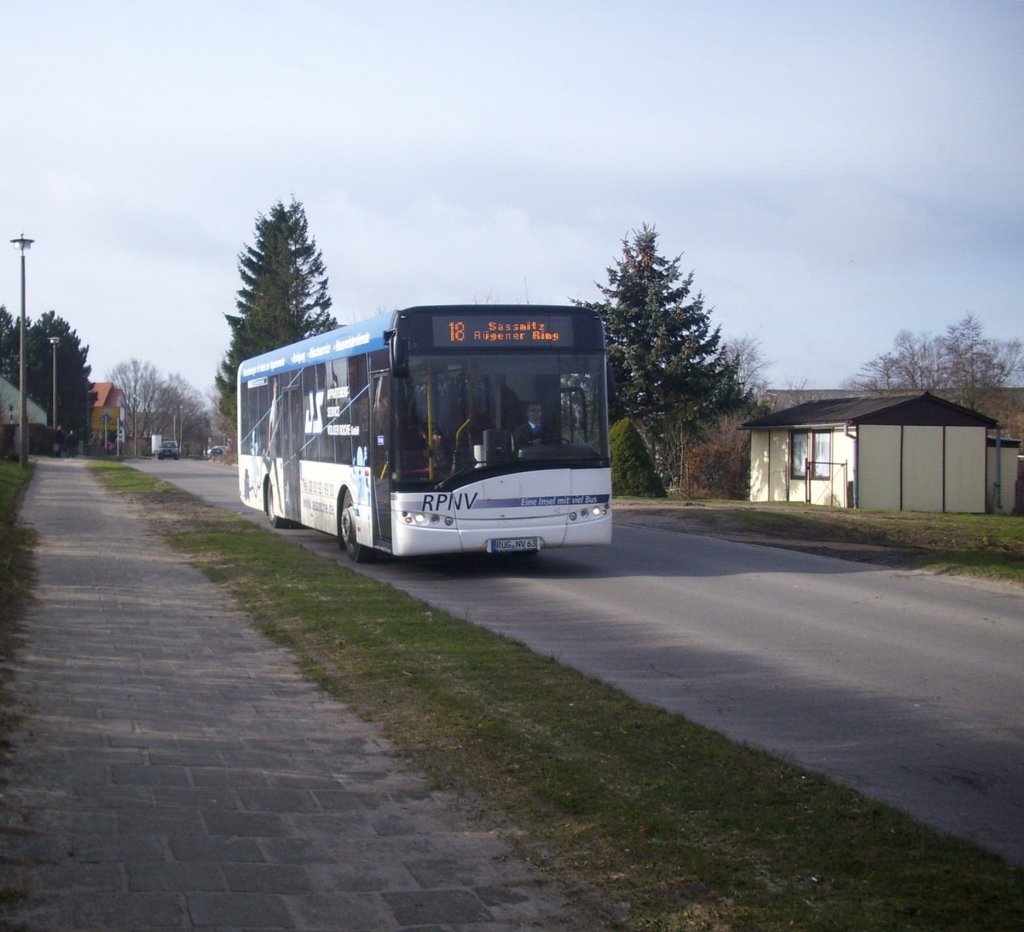 Solaris Urbino 12 der RPNV in Sassnitz.