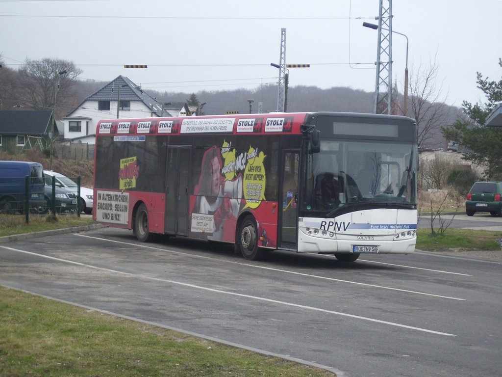 Solaris Urbino 12 der RPNV in Sassnitz.