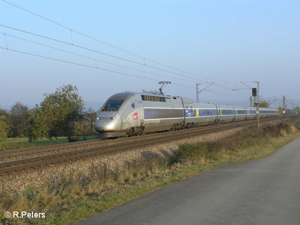 TGV Testfahrt stuttgart-Wien, bei P�lling kurz vor N�rnberg. 25.10.08