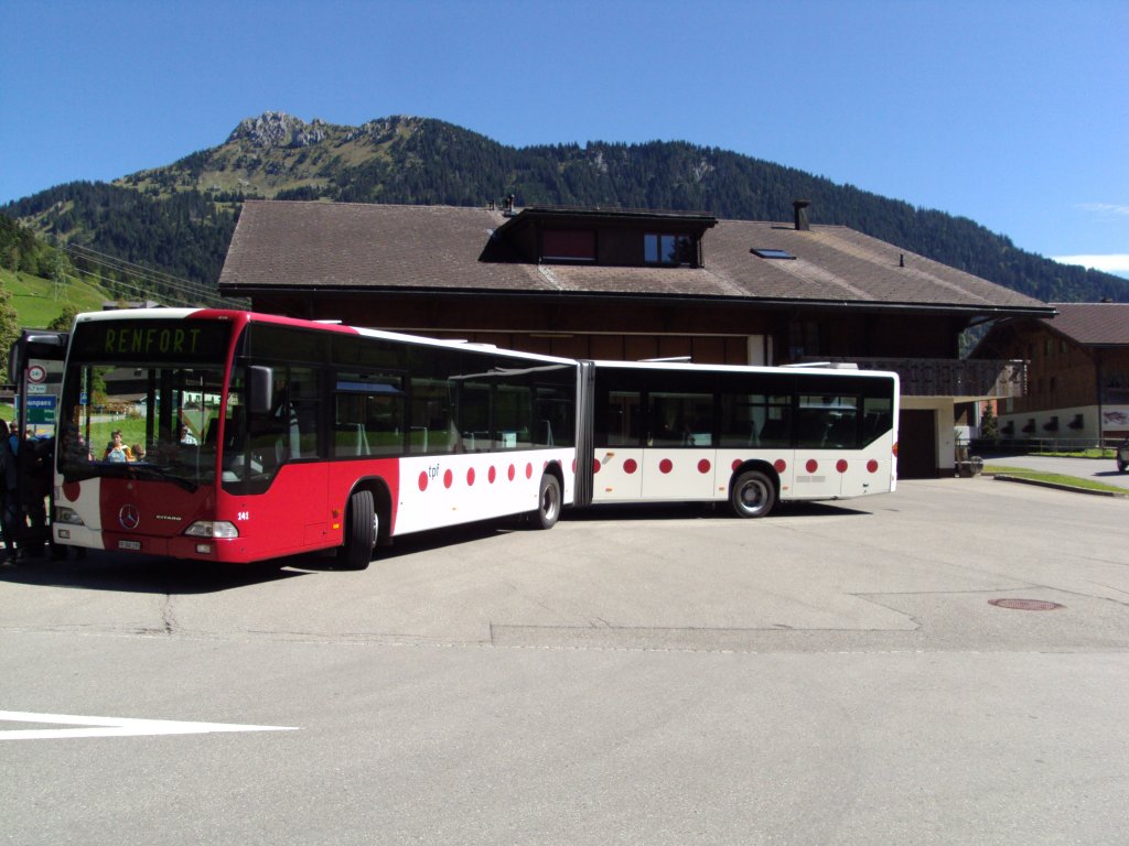 TPF-Mercedes Citaro NR.141 in Jaun am Depot am 12.9.11