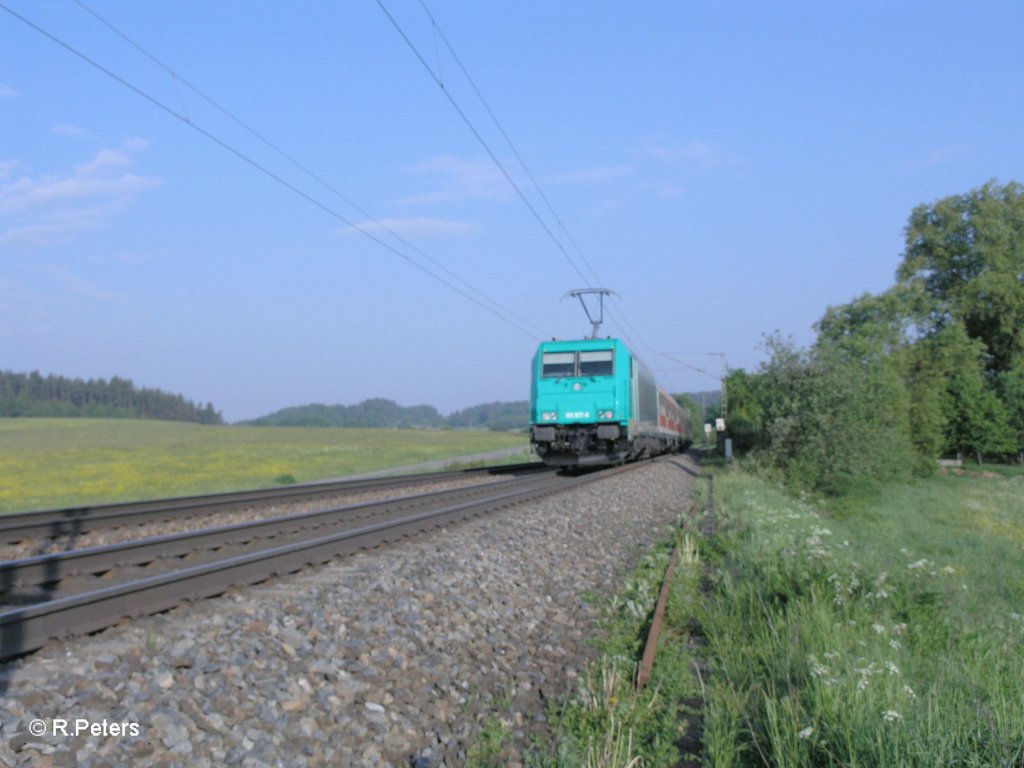 Unscharfer Nachschuss von S3 39318 nach N�rnberg bei P�lling. 13.05.11