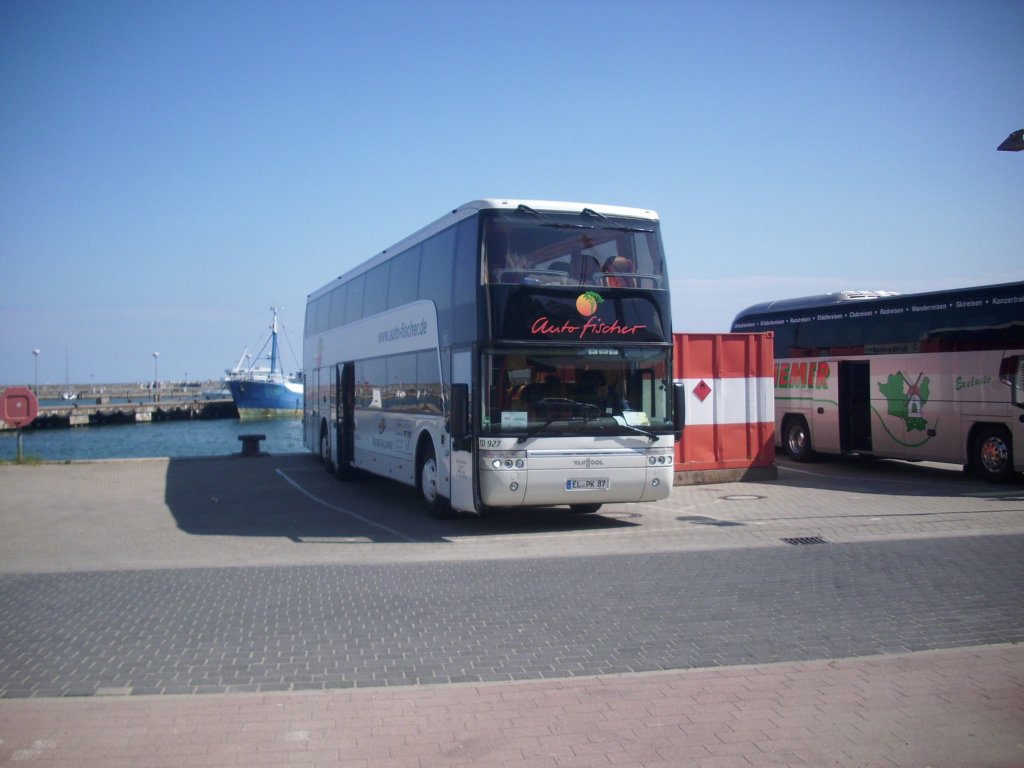 Van Hool TD927 von Auto-Fischer/Meyering aus Deutschland im Stadthafen Sassnitz.