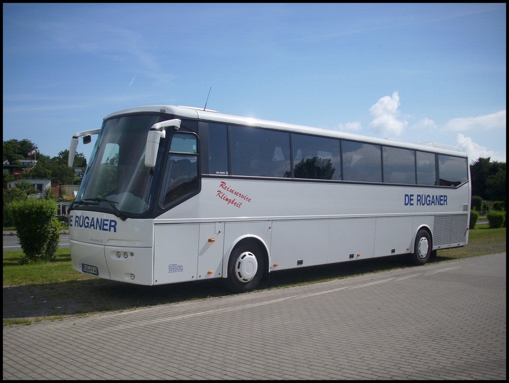 VDL Bova Futura von De Rganer aus Deutschland in Sassnitz.

