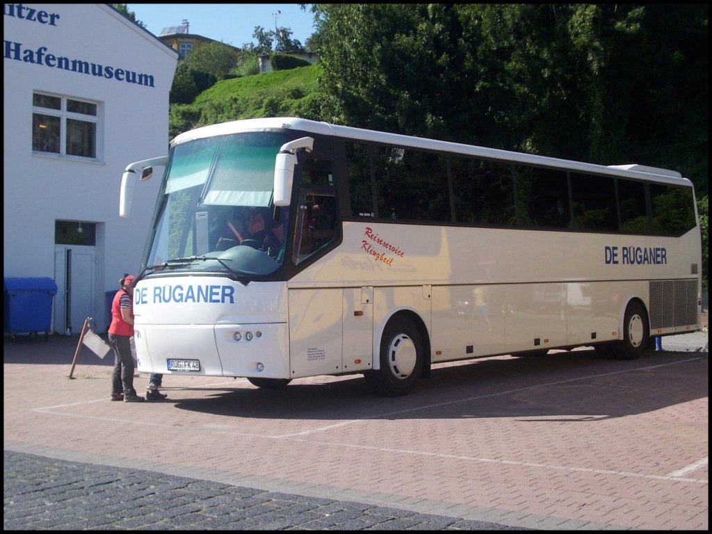 VDL Bova Futura von De Rganer aus Deutschland im Stadthafen Sassnitz.