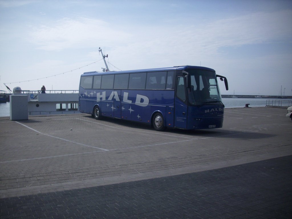 VDL Bova Futura von Hald aus Deutschland im Stadthafen Sassnitz.