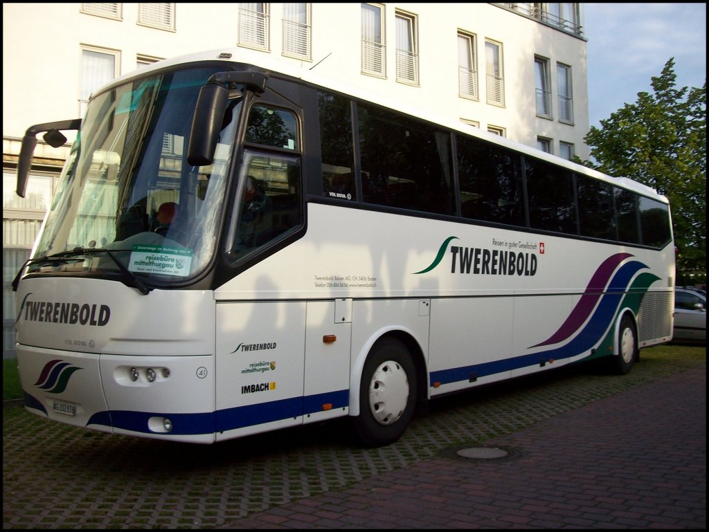 VDL Bova Futura von Twerenbold aus der Schweiz in Bergen.