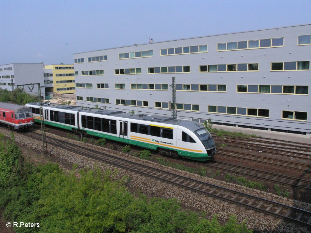 VT 26 verl�sst Regensburg auf den weg nach Hof. 01.05.09