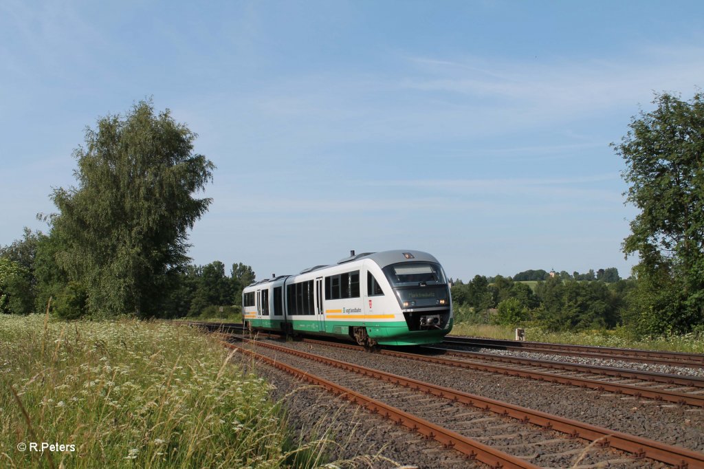 VT16  Stadt Regensburg  als VBG81108 Schwandorf - Marktredwitz bei Sch�nfeld. 02.07.13