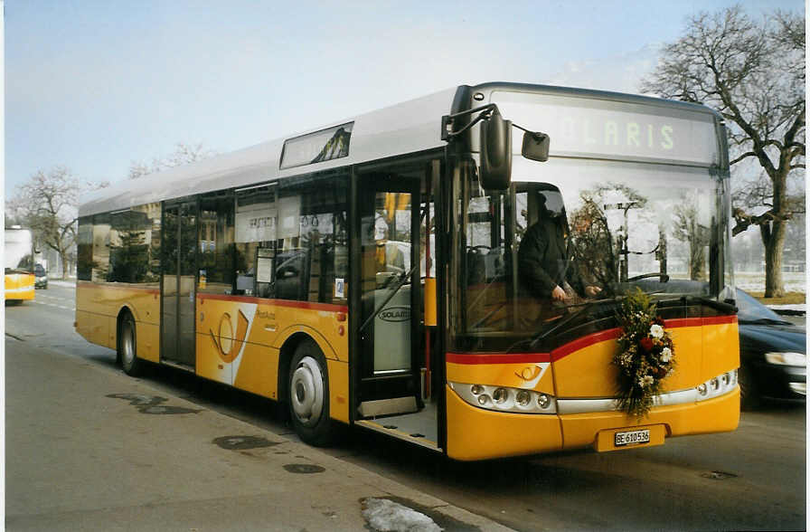 (082'612) - PostAuto Bern - BE 610'536 - Solaris am 14. Januar 2006 in Interlaken, Jungfrau