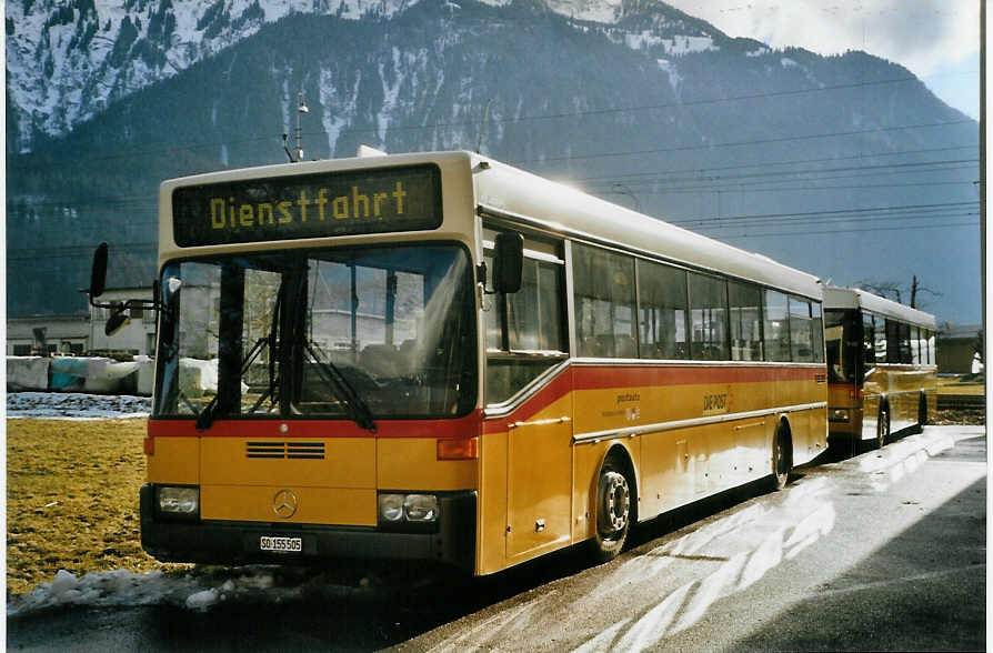 (082'724) - PostAuto Nordwestschweiz - SO 155'505 - Mercedes (ex P 25'508) am 22. Januar 2006 in Interlaken, Garage