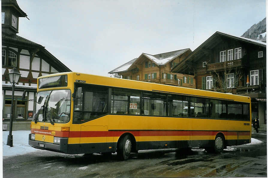 (083'126) - Tritten, Zweisimmen - BE 224'462 - Mercedes (ex Calag, Langenthal; ex AAGL Liestal Nr. 75; ex AAGL Liestal Nr. 64) am 19. Februar 2006 beim Bahnhof Zweisimmen
