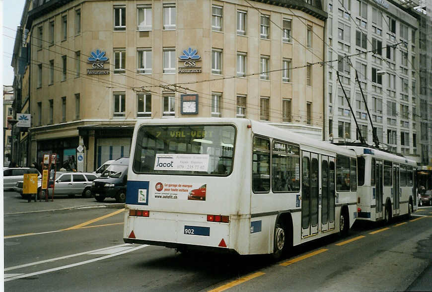 (083'816) - TL Lausanne - Nr. 902 - Lanz+Marti/Hess Personenanhnger am 6. Mrz 2006 in Lausanne, Bel-Air