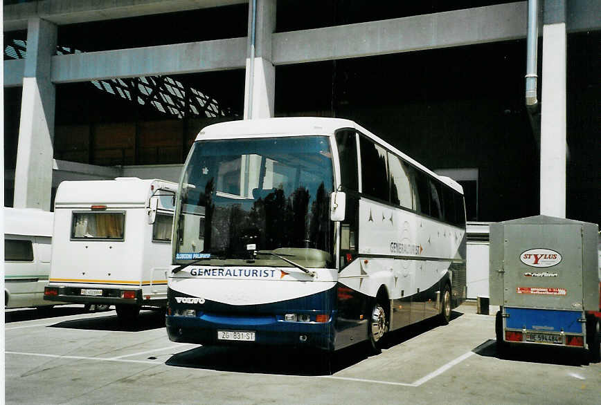 (085'925) - Aus Kroatien: Generalturist, Zagreb - ZG 831-ST - Volvo/Eurobus am 8. Juni 2006 in Thun, Grabengut