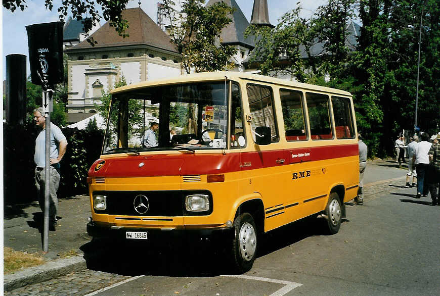 (086'825) - Mller, Ennetmoos - Nr. 3/NW 16'845 - Mercedes (ex Berwert, Stalden; ex Privat) am 25. Juni 2006 in Bern, Museum fr Kommunikation