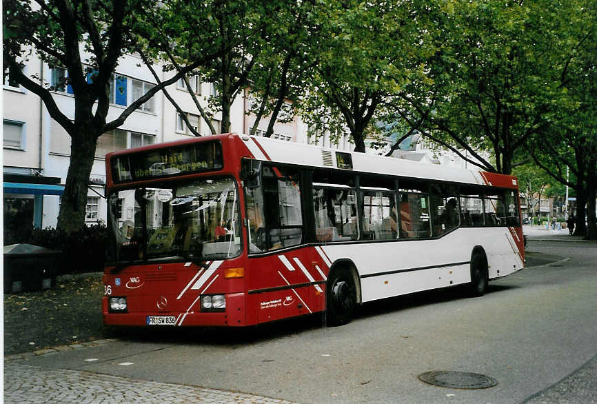 (087'207) - VAG Freiburg - Nr. 836/FR-SW 836 - Mercedes am 8. Juli 2006 in Freiburg, Siegesdenkmal