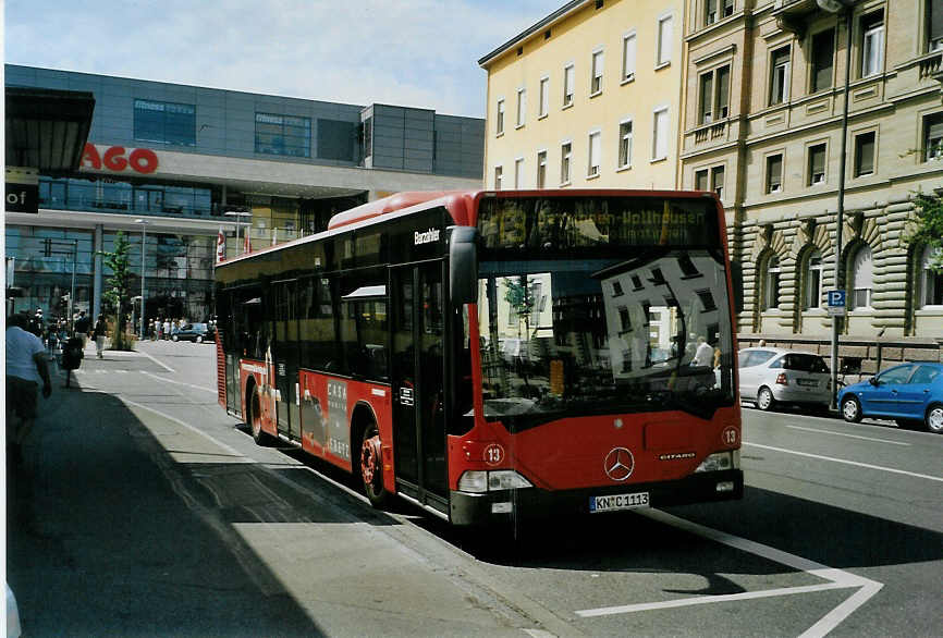 (088'317) - SWK Konstanz - Nr. 13/KN-C 1113 - Mercedes am 31. Juli 2006 beim Bahnhof Konstanz