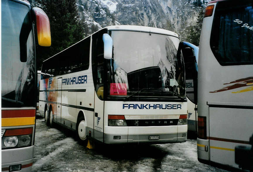 (091'519) - Fankhauser, Sigriswil - BE 171'778 - Setra am 7. Januar 2007 in Adelboden, Unter dem Birg