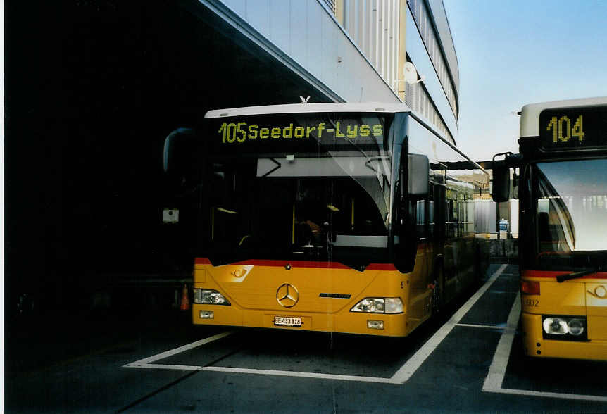 (091'635) - Steiner, Ortschwaben - Nr. 9/BE 433'818 - Mercedes am 14. Januar 2007 in Bern, Postautostation