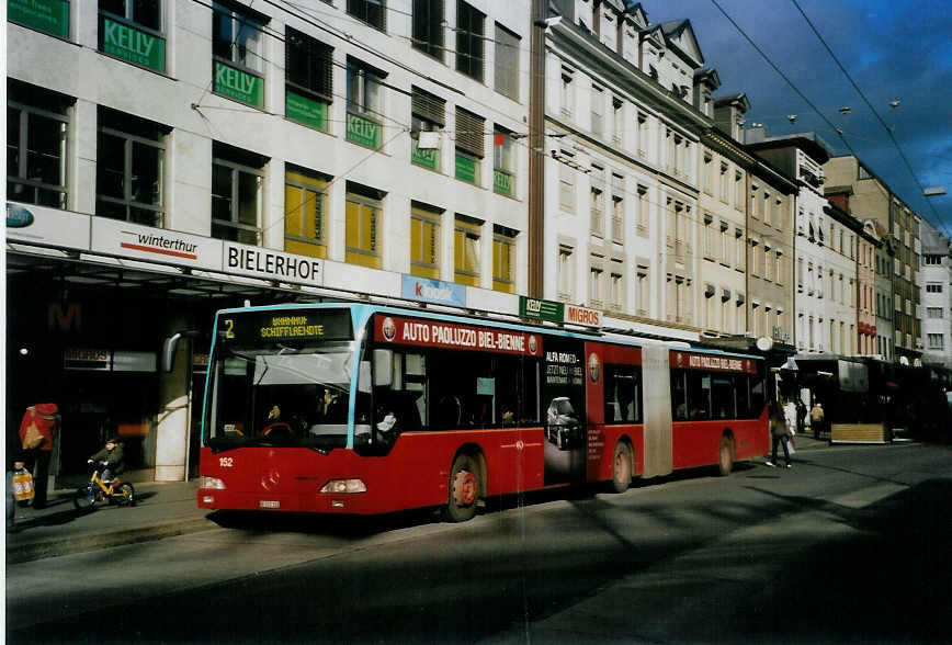(091'710) - VB Biel - Nr. 152/BE 572'152 - Mercedes am 20. Januar 2007 in Biel, Guisanplatz