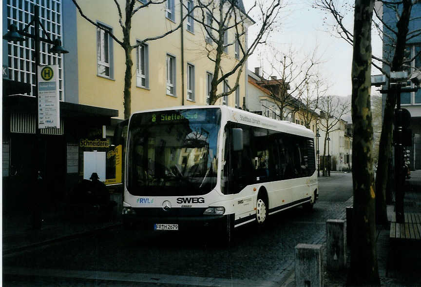 (091'822) - SWEG Lahr - FR-H 2679 - Mercedes am 3. Februar 2007 in Lrrach, Senserplatz