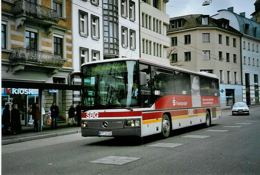 (093'226) - Aus Deutschland: SBG Freiburg - FR-JS 440 - Mercedes am 22. Mrz 2007 beim Bahnhof Schaffhausen