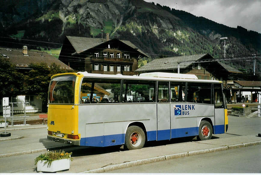 (095'518) - AFA Adelboden - Nr. 57/BE 272'798 - Mercedes/Vetter (ex Gobeli, Lenk; ex AVG Grindelwald Nr. 16; ex Danzas, Lugano) am 23. Juni 2007 beim Bahnhof Lenk