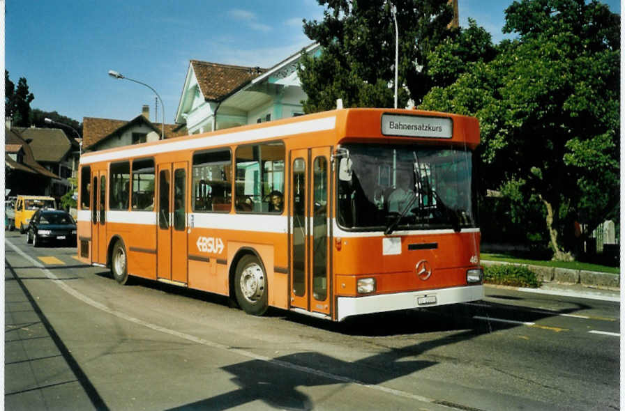 (096'325) - BSU Solothurn - Nr. 46/SO 21'690 - Mercedes/Hess am 17. Juli 2007 beim Bahnhof Worb Dorf