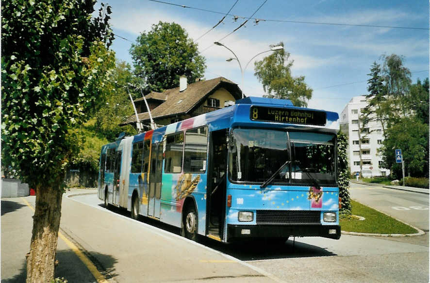 (096'805) - VBL Luzern - Nr. 199 - NAW/Hess Gelenktrolleybus am 23. Juli 2007 in Luzern, Wrzenbach
