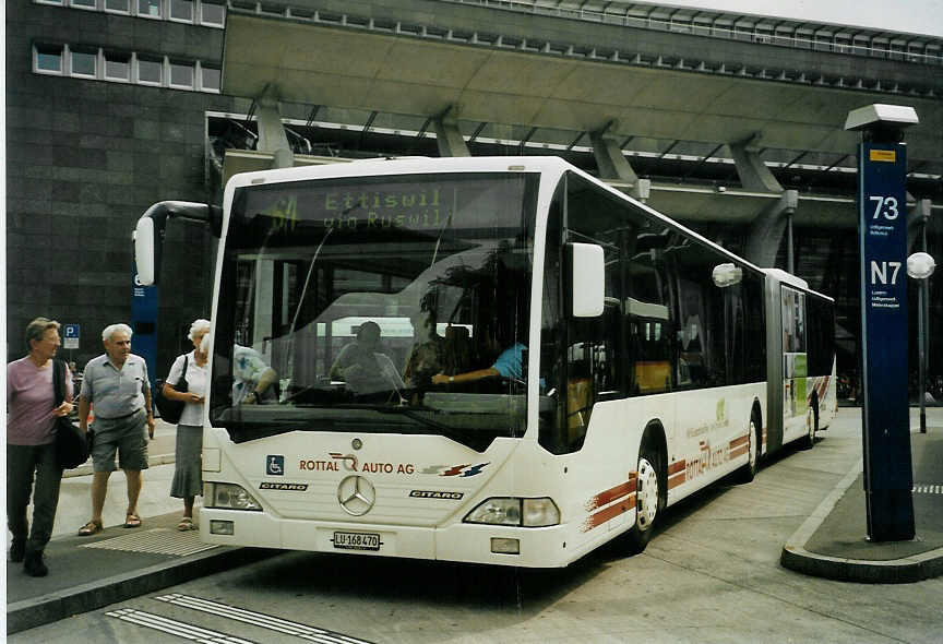(096'818) - ARAG Ruswil - Nr. 14/LU 168'470 - Mercedes am 23. Juli 2007 beim Bahnhof Luzern