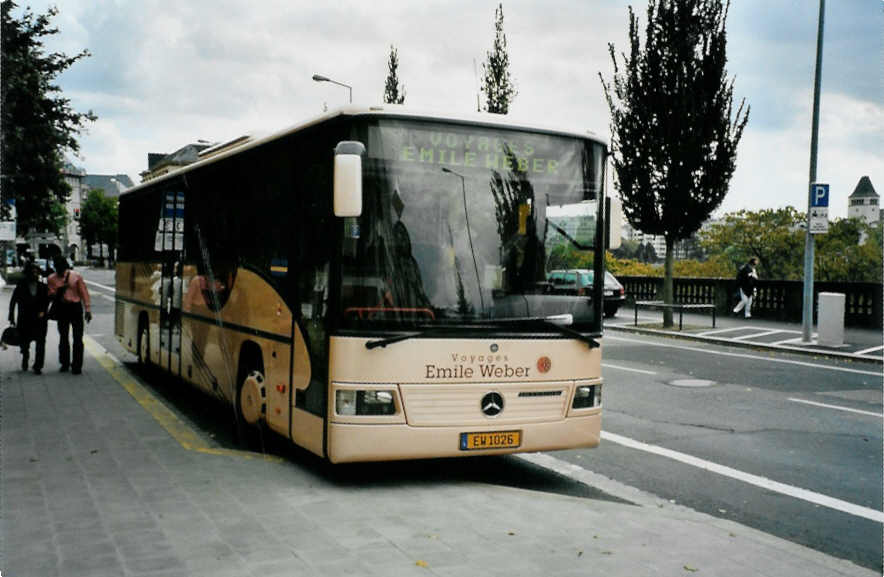 (098'918) - Weber, Canach - EW 1026 - Mercedes am 24. September 2007 in Luxembourg, Place Constitution
