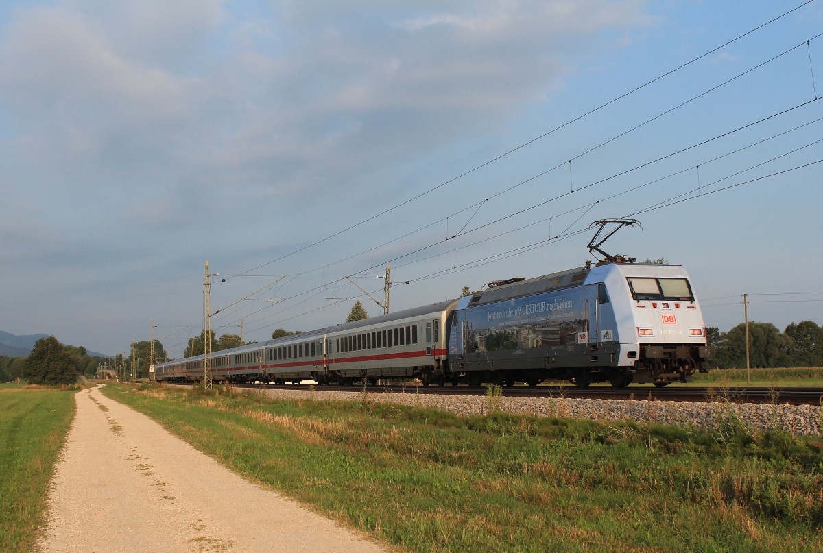 101 016-4 diesmal am 14. August 2013 bei �bersee am Chiemsee.