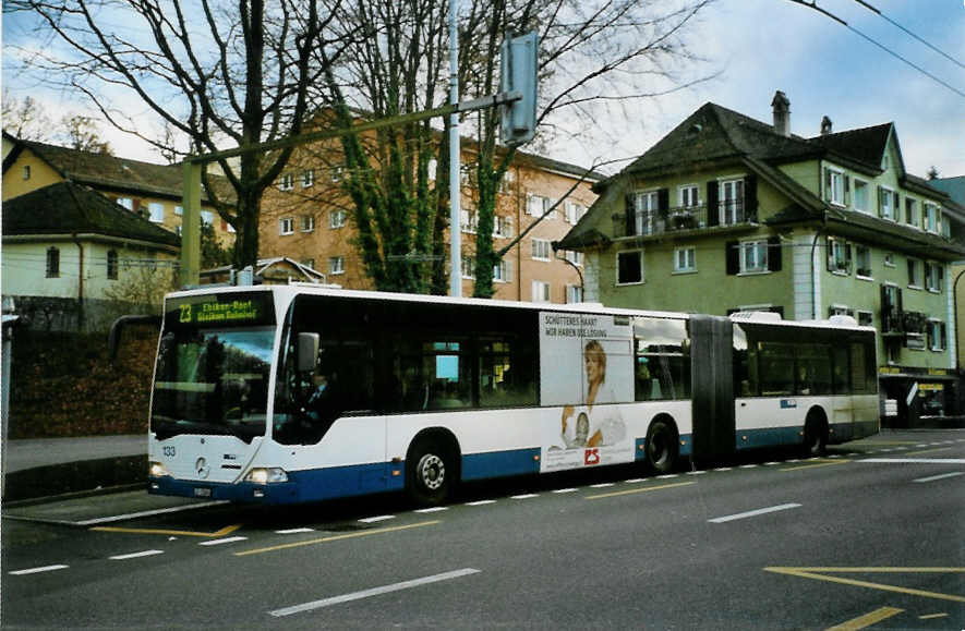 (101'503) - VBL Luzern - Nr. 133/LU 15'006 - Mercedes am 26. November 2007 in Luzern, Maihof