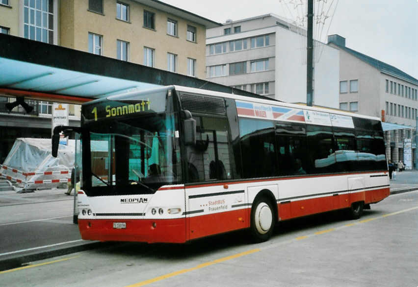 (102'317) - PostAuto Ostschweiz - Nr. 72/TG 158'096 - Neoplan (ex P 23'202) am 23. Dezember 2007 beim Bahnhof Frauenfeld