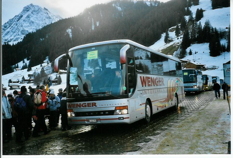(103'226) - Wenger, Interlaken - Nr. 5/BE 246'787 - Setra am 6. Januar 2008 in Adelboden, Weltcup