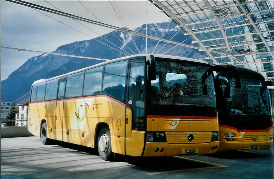 (105'001) - AutoPostale Ticino - Nr. 602/TI 215'197 - Mercedes (ex P 25'232) am 9. Mrz 2008 in Chur, Postautostation