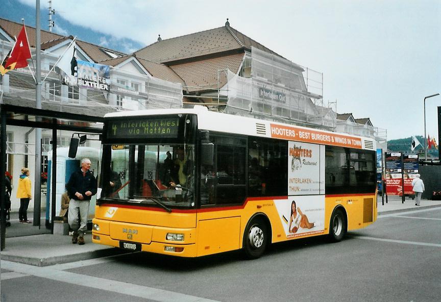 (107'904) - PostAuto Bern - BE 610'532 - MAN (ex P 23'033) am 15. Juni 2008 beim Bahnhof Interlaken Ost