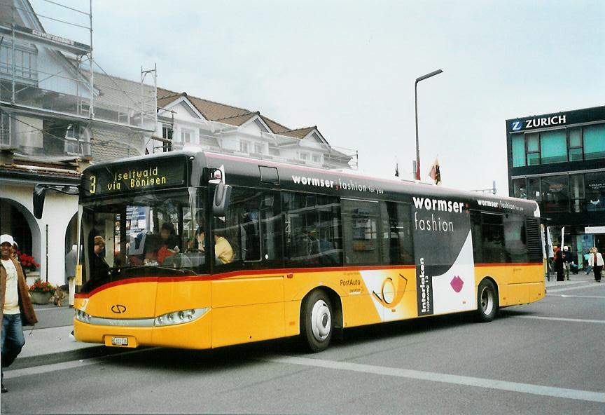 (107'925) - PostAuto Bern - BE 610'538 - Solaris am 15. Juni 2008 beim Bahnhof Interlaken Ost
